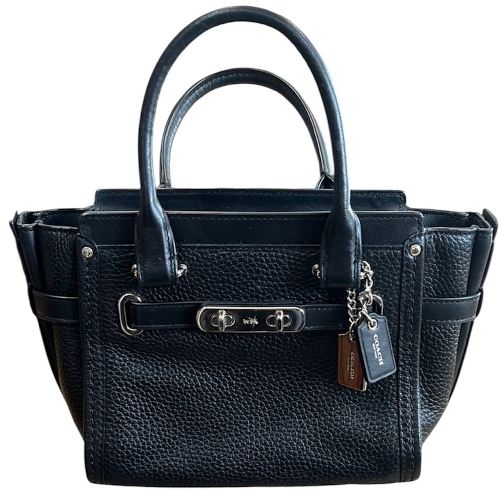 Coach Black Leather bag includes crossbody strap- NWOT